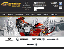 Tablet Screenshot of gatewaypowersports.ca